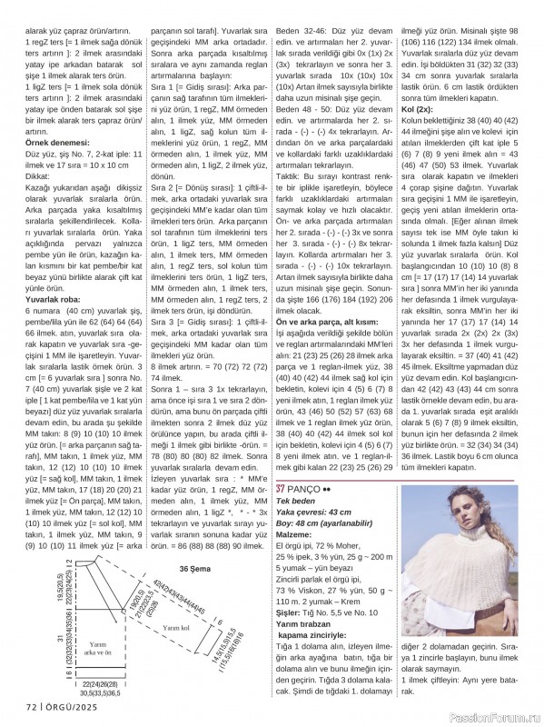 Вязаные модели в журнале «Burda Orgu №2 2025»