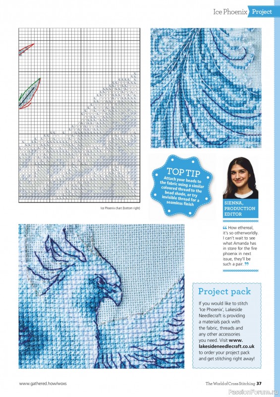 Коллекция вышивки в журнале «The World of Cross Stitching №367 2025»