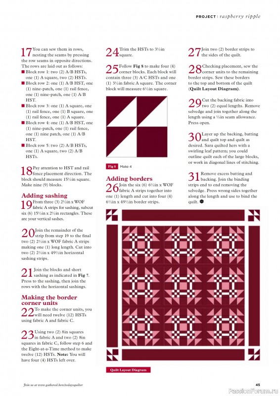 Коллекция проектов для рукодельниц в журнале «Todays Quilter №131 2025»