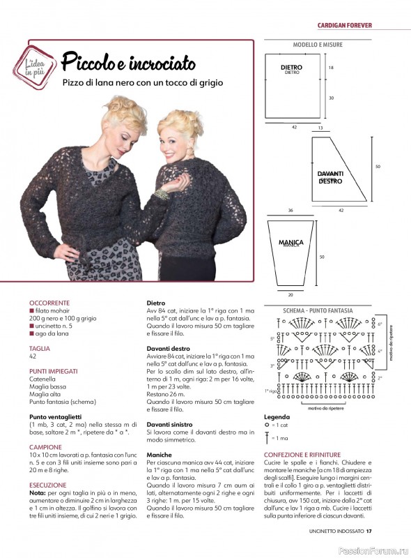 Вязаные проекты в журнале &laquo;Uncinetto Indossato №15 2026&raquo;