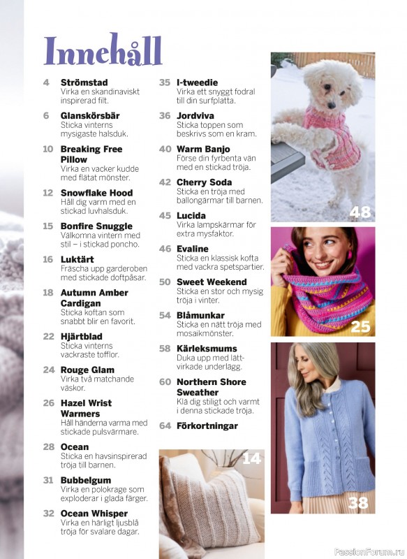 Коллекция проектов в журнале «Sticka & Virka - December 2025»