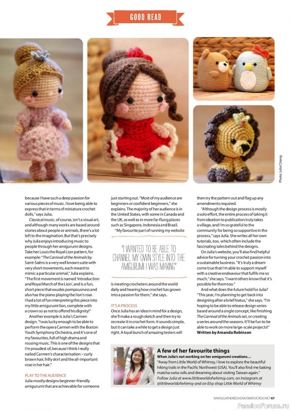 Вязаные проекты крючком в журнале «Simply Crochet №135 2023»