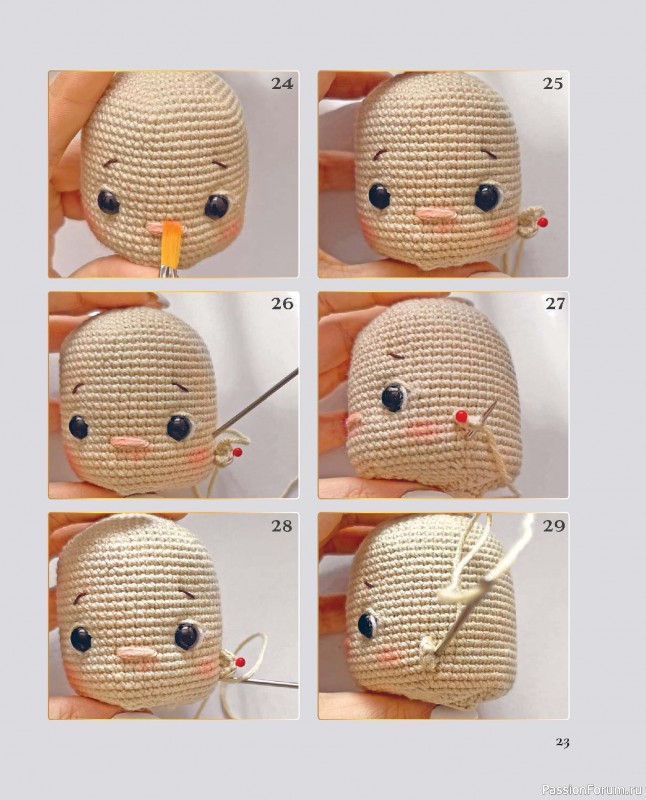 Вязаные проекты в книге &laquo;Киногуруми&raquo;.