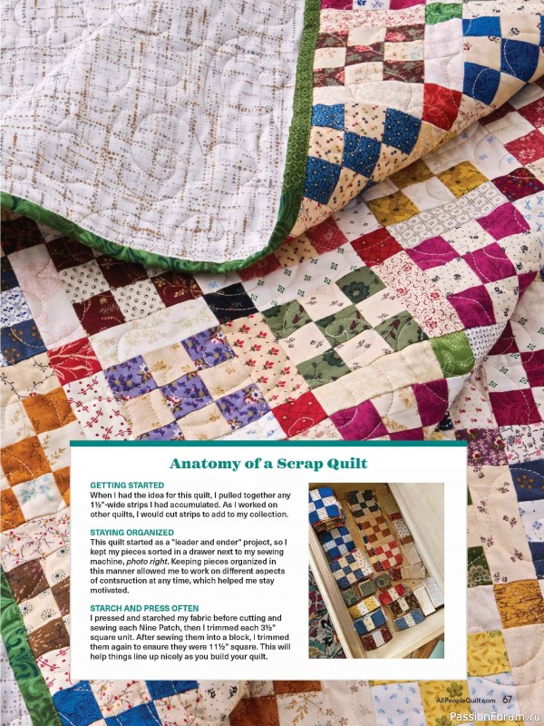 Коллекция проектов для рукодельниц в журнале «American Patchwork & Quilting №198 2025»