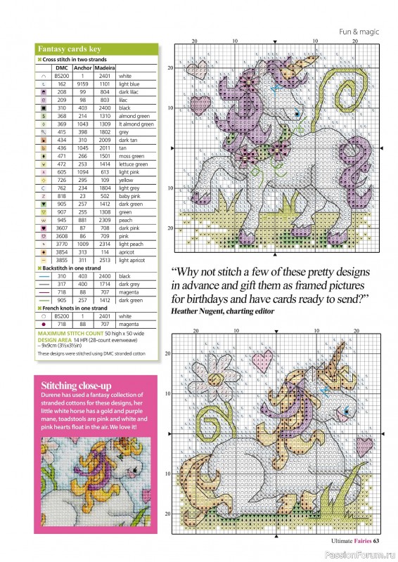 Коллекция вышивки в журнале «Ultimate CrossStitch Faries - November 2025»