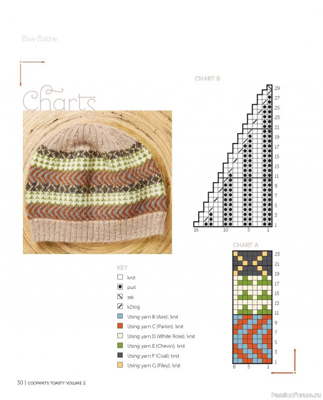 Коллекция моделей шапок в книге «Coop Knits Toasty - Volume 1-2»