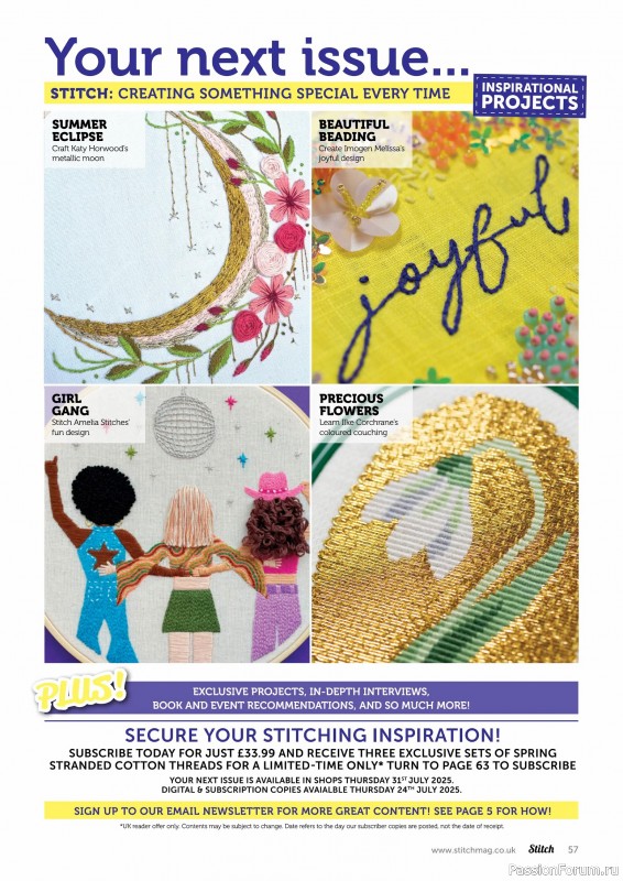 Коллекция проектов для рукодельниц в журнале «Stitch Magazine №155 2025»
