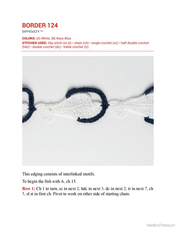 Вязаные проекты в книге &laquo;150 Crochet Borders&raquo;. Часть 3