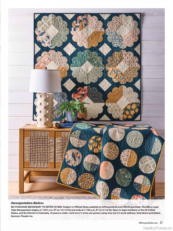 Коллекция проектов для рукодельниц в журнале «American Patchwork & Quilting №198 2025»