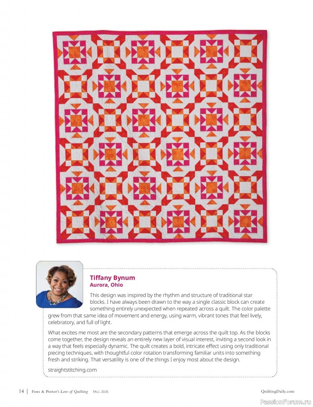 Коллекция проектов для рукодельниц в журнале &laquo;Love of Quilting - Fall 20266&raquo;