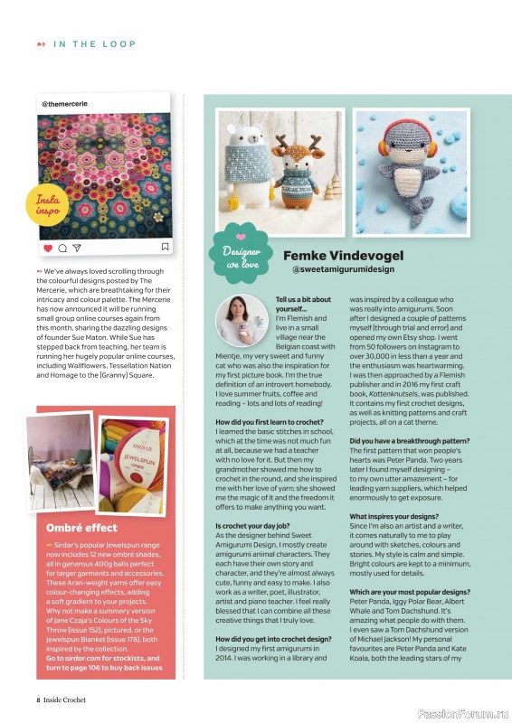Вязаные проекты крючком в журнале &laquo;Inside Crochet №188 2026&raquo;