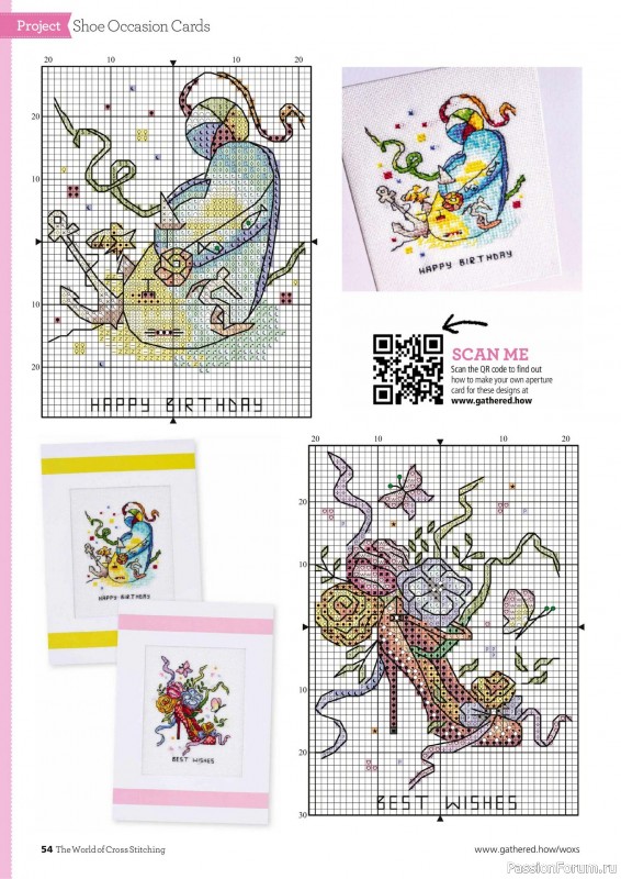 Коллекция вышивки в журнале «The World of Cross Stitching №360 2025»