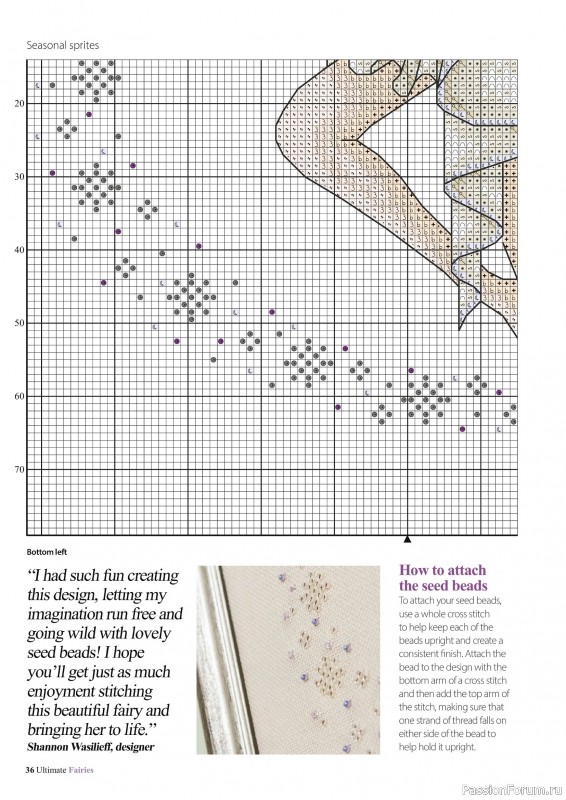 Коллекция вышивки в журнале «Ultimate CrossStitch Faries - November 2025»