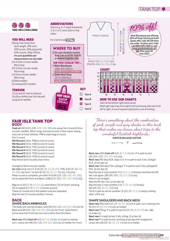 Вязаные проекты крючком в журнале «Simply Knitting №238 2023»