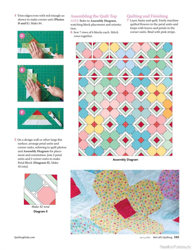 Коллекция проектов для рукодельниц в журнале «McCalls Quilting - Spring 2026»