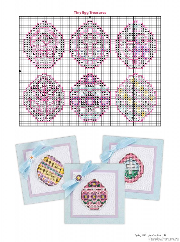 Коллекция вышивки в журнале &laquo;Just CrossStitch - Spring 2026&raquo;