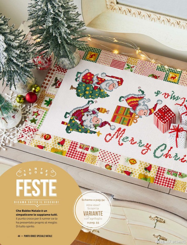 Коллекция проектов для рукодельниц в журнале «Mani di Fata Speciale Punto Croce - Natale 2025»