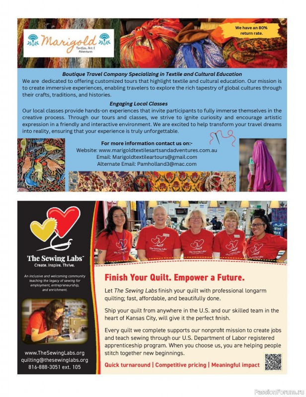 Коллекция проектов для рукодельниц в журнале «McCalls Quilting - Spring 2026»