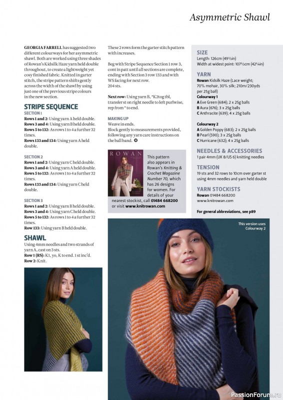 Вязаные модели спицами в журнале «The Knitter №175 2022»