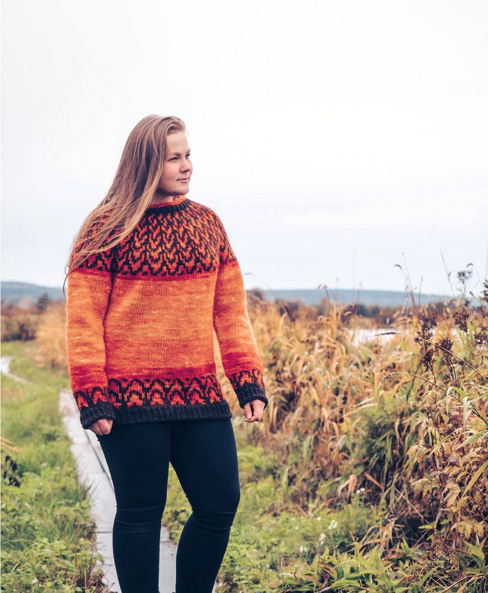 Коллекция вязаных моделей в книге «Icelandic Knits»