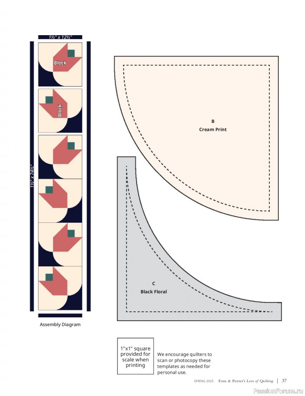 Коллекция проектов для рукодельниц в журнале «Fons & Porter’s Love of Quilting – Spring 2025»