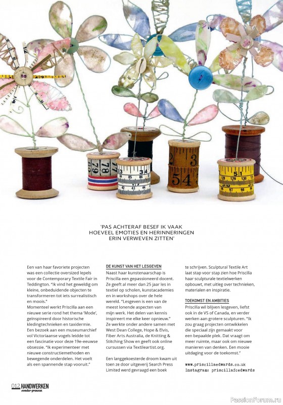 Коллекция проектов для рукодельниц в журнале «Handwerken Zonder Grenzen №252 2025»