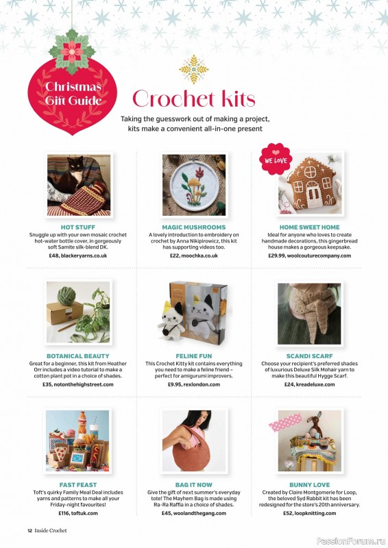 Вязаные проекты крючком в журнале «Inside Crochet №184 2025»