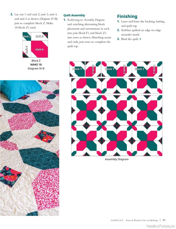 Коллекция проектов для рукодельниц в журнале «Fons & Porter’s Love Of Quilting - Summer 2025»