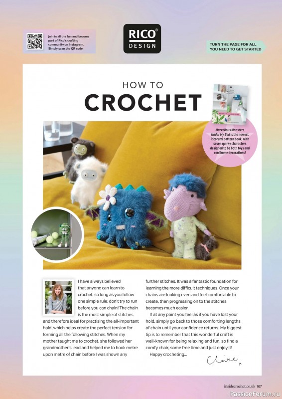 Вязаные проекты крючком в журнале &laquo;Inside Crochet №188 2026&raquo;