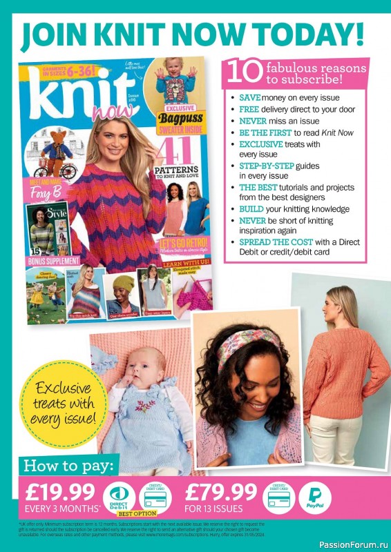 Вязаные проекты в журнале «Knit Now №166 2024»