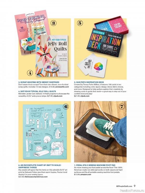 Коллекция проектов для рукодельниц в журнале «American Patchwork & Quilting №198 2025»