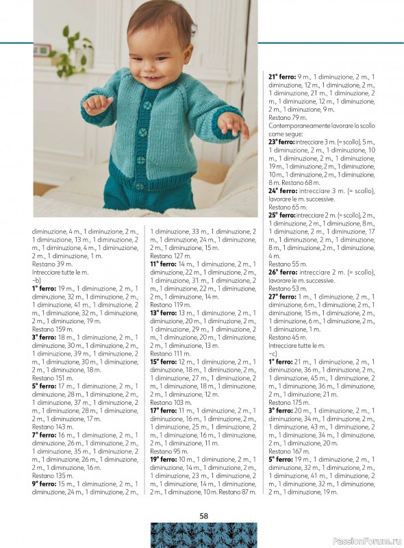 Вязаные модели для детей в журнале &laquo;Piu Maglia Bebe №6 2026&raquo;