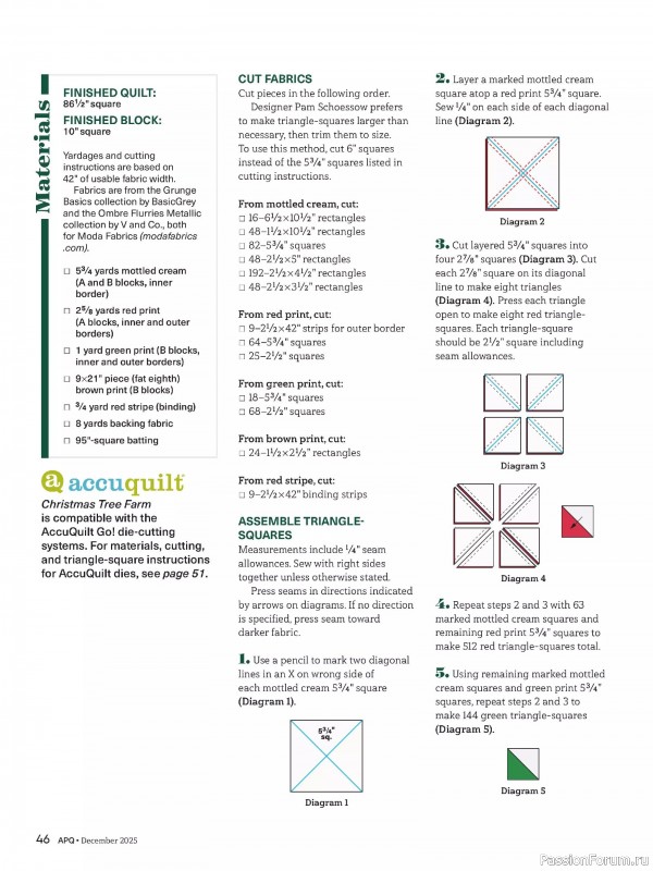 Коллекция проектов для рукодельниц в журнале «American Patchwork & Quilting №197 2025»