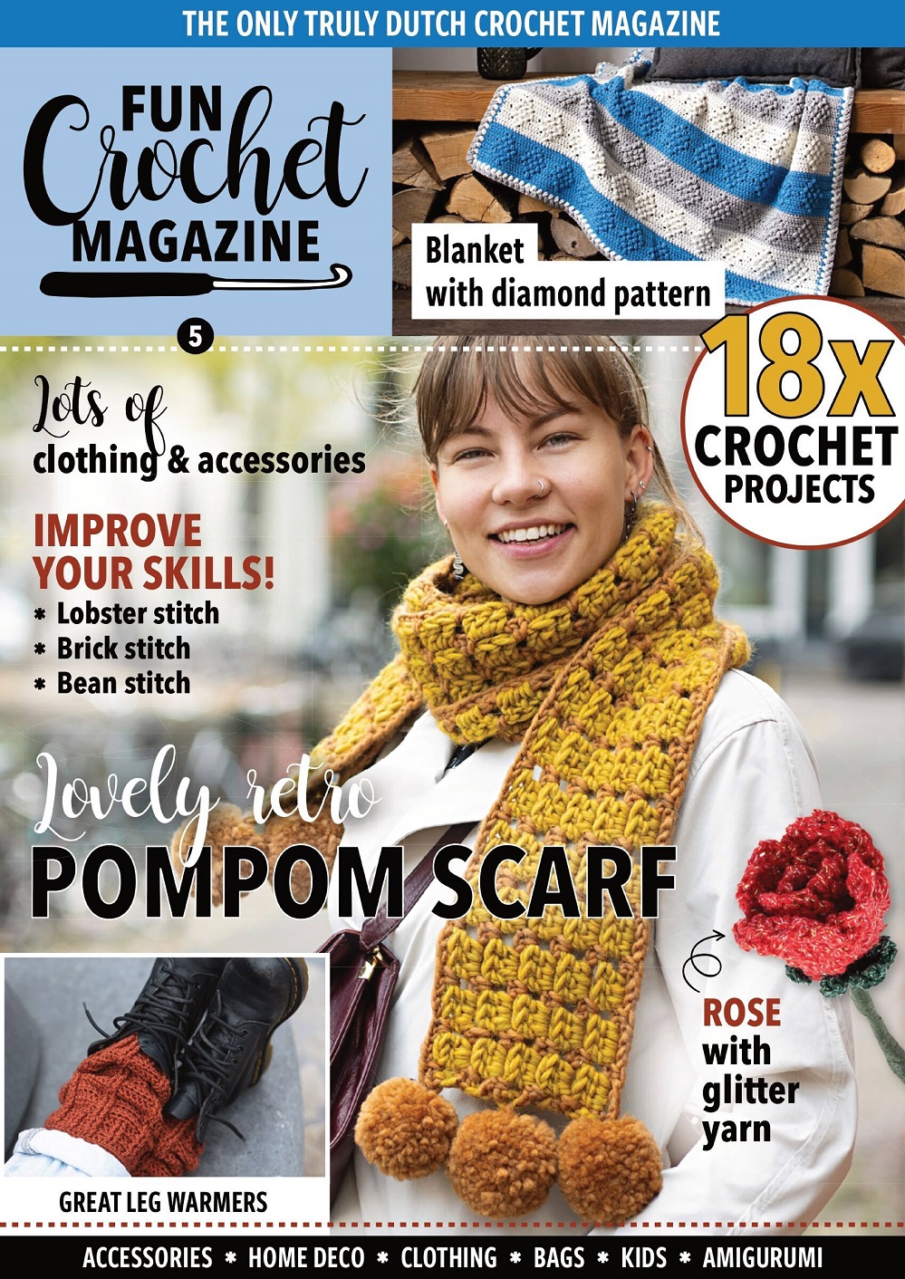 Вязаные модели крючком в журнале &laquo;Fun Crochet Magazine №5 2022&raquo;