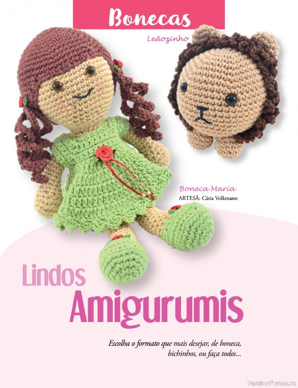 Вязаные проекты крючком в журнале «Mega Artesanato Ed.118 Amigurumis»