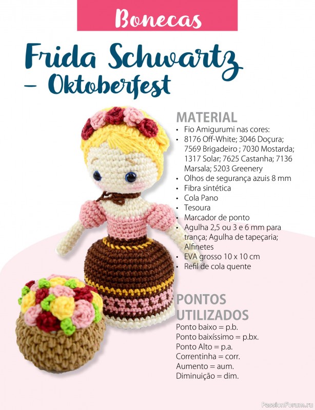 Вязаные проекты крючком в журнале «Mega Artesanato Ed.118 Amigurumis»