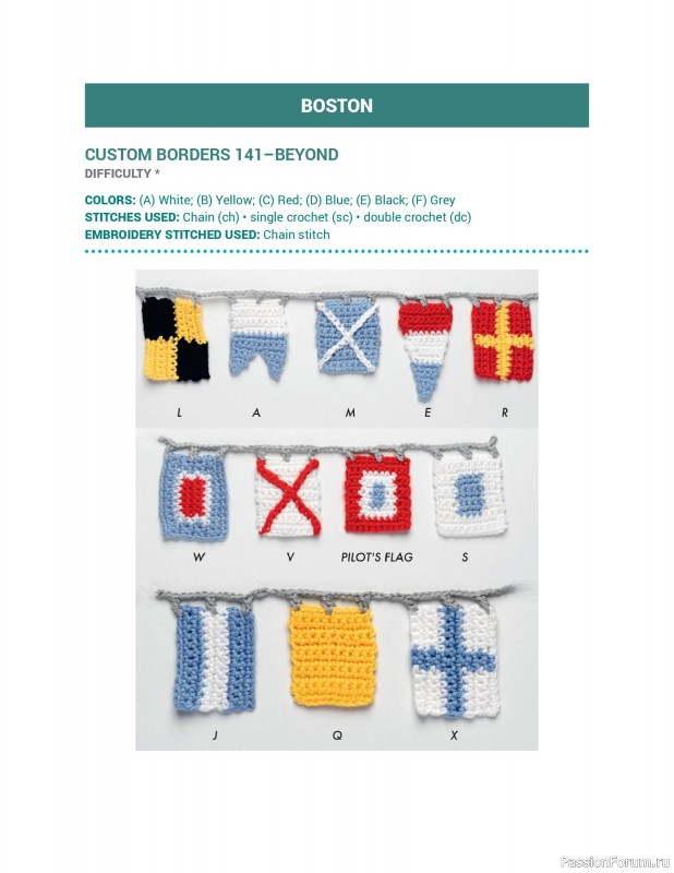 Вязаные проекты в книге &laquo;150 Crochet Borders&raquo;. Часть 3