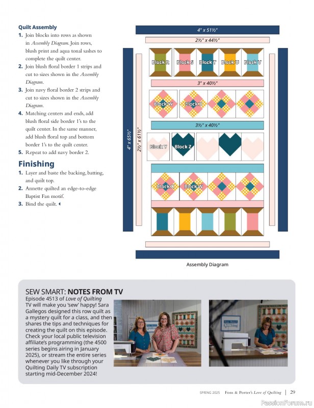 Коллекция проектов для рукодельниц в журнале «Fons & Porter’s Love of Quilting – Spring 2025»