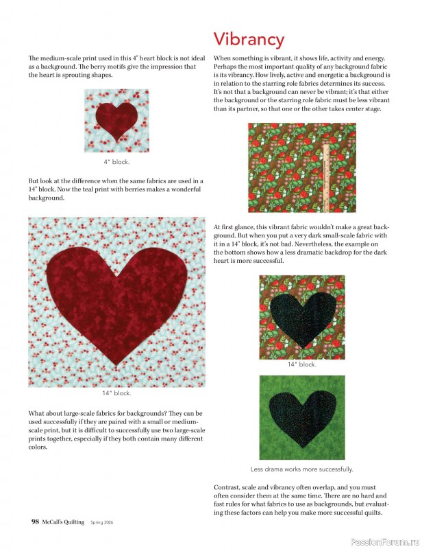 Коллекция проектов для рукодельниц в журнале «McCalls Quilting - Spring 2026»