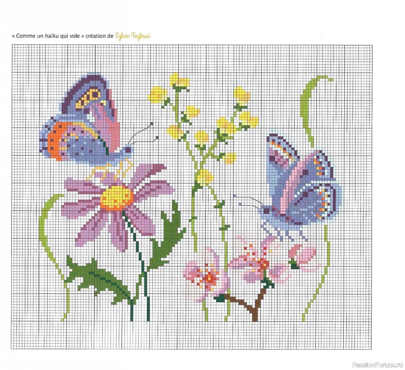 Коллекция вышивки в книге «Reves de fleurs - 2026»