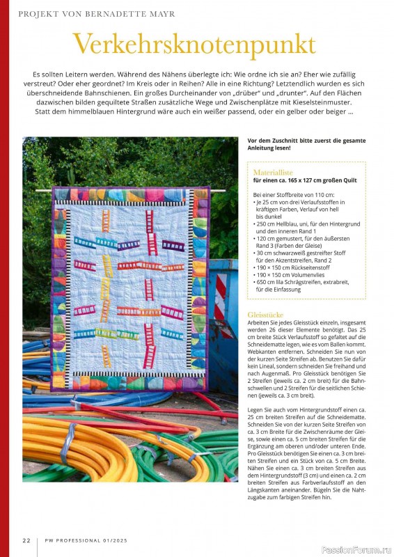 Коллекция проектов для рукодельниц в журнале «Patchwork Professional №1 2025»