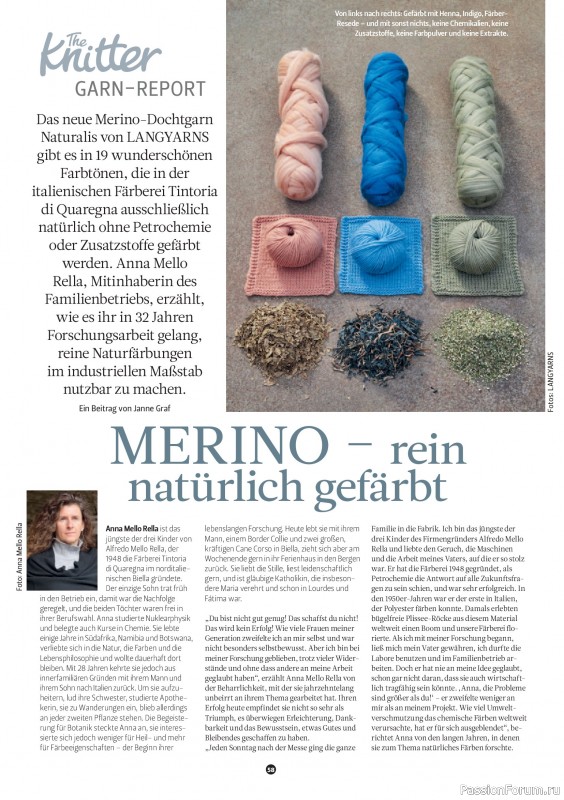 Вязаные проекты спицами в журнале «The Knitter №84 2026 Germany»
