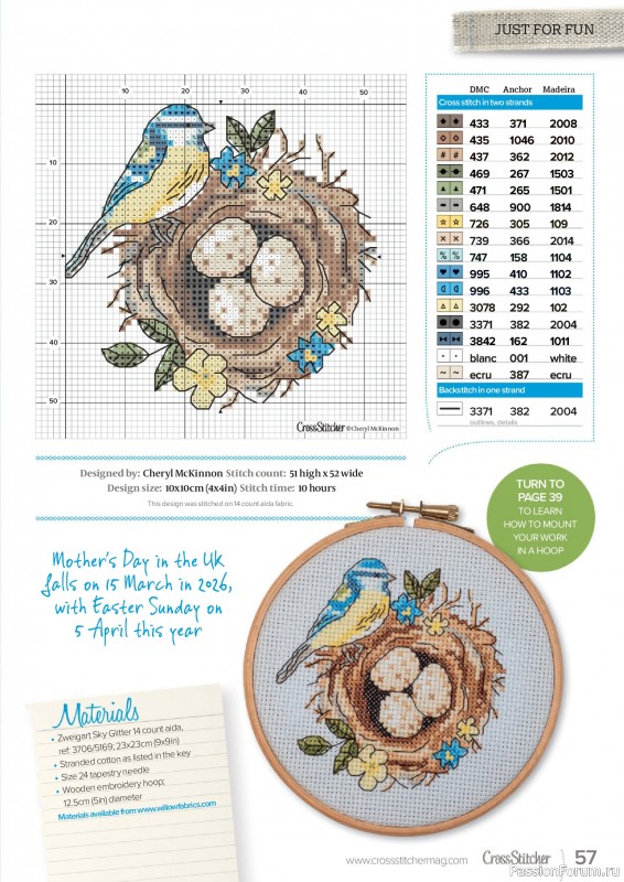 Коллекция вышивки в журнале &laquo;CrossStitcher №432 2026&raquo;
