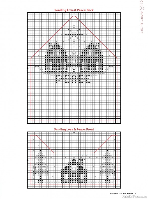 Коллекция вышивки в журнале «Just CrossStitch - Christmas 2025»