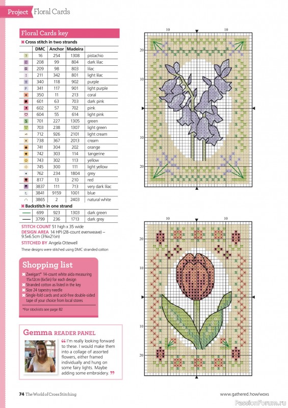 Коллекция вышивки в журнале «The World of Cross Stitching №367 2025»