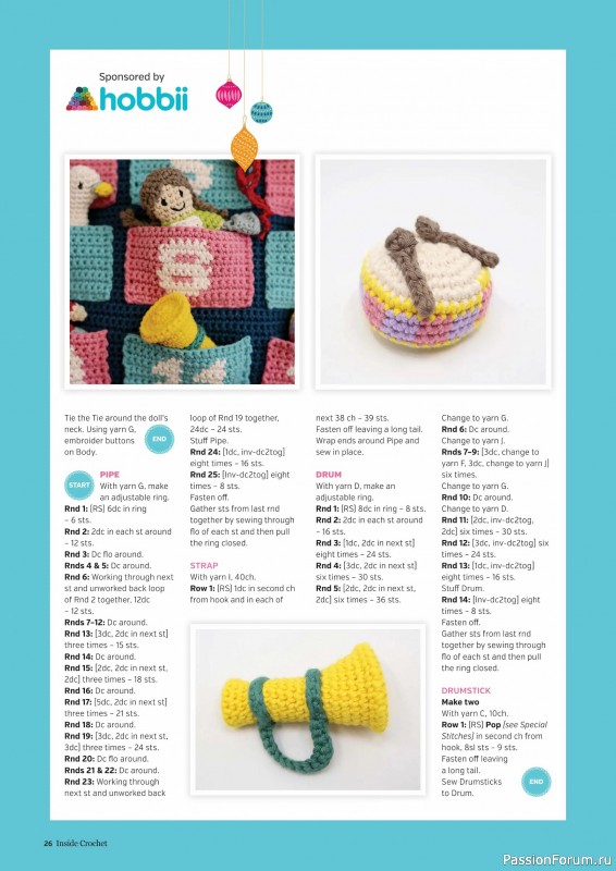 Вязаные проекты крючком в журнале «Inside Crochet №184 2025»