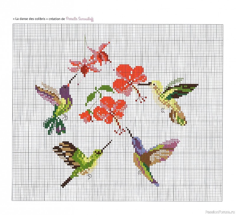 Коллекция вышивки в книге «Reves de fleurs - 2026»