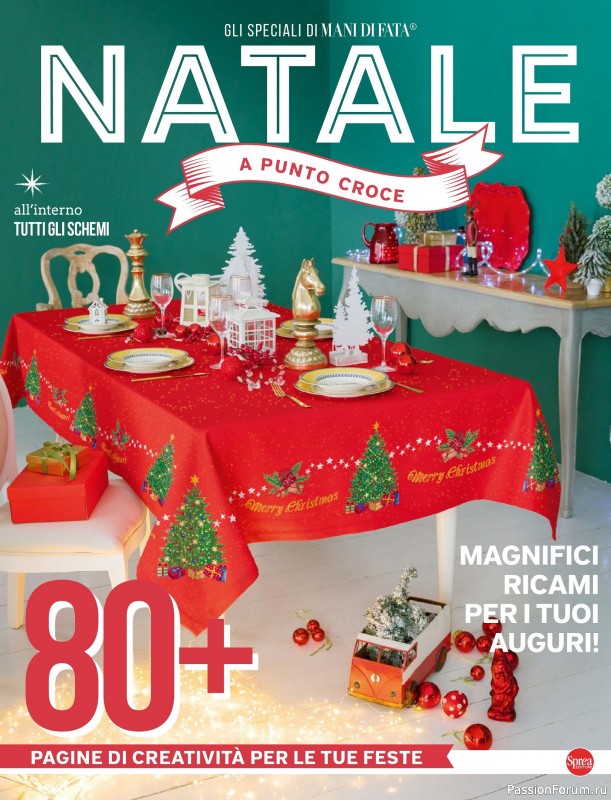 Коллекция проектов для рукодельниц в журнале «Mani di Fata Speciale Punto Croce - Natale 2025»