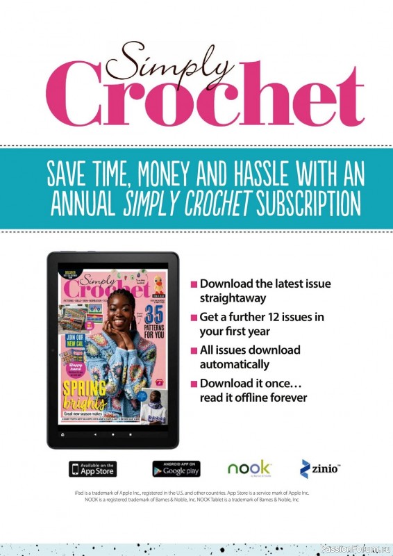 Вязаные проекты крючком в журнале «Simply Crochet №135 2023»