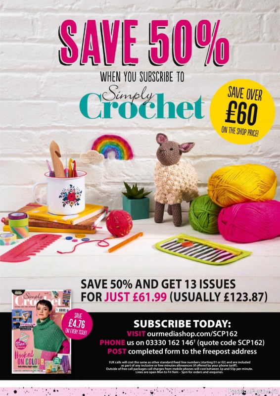 Вязаные проекты крючком в журнале «Simply Crochet №162 2025»